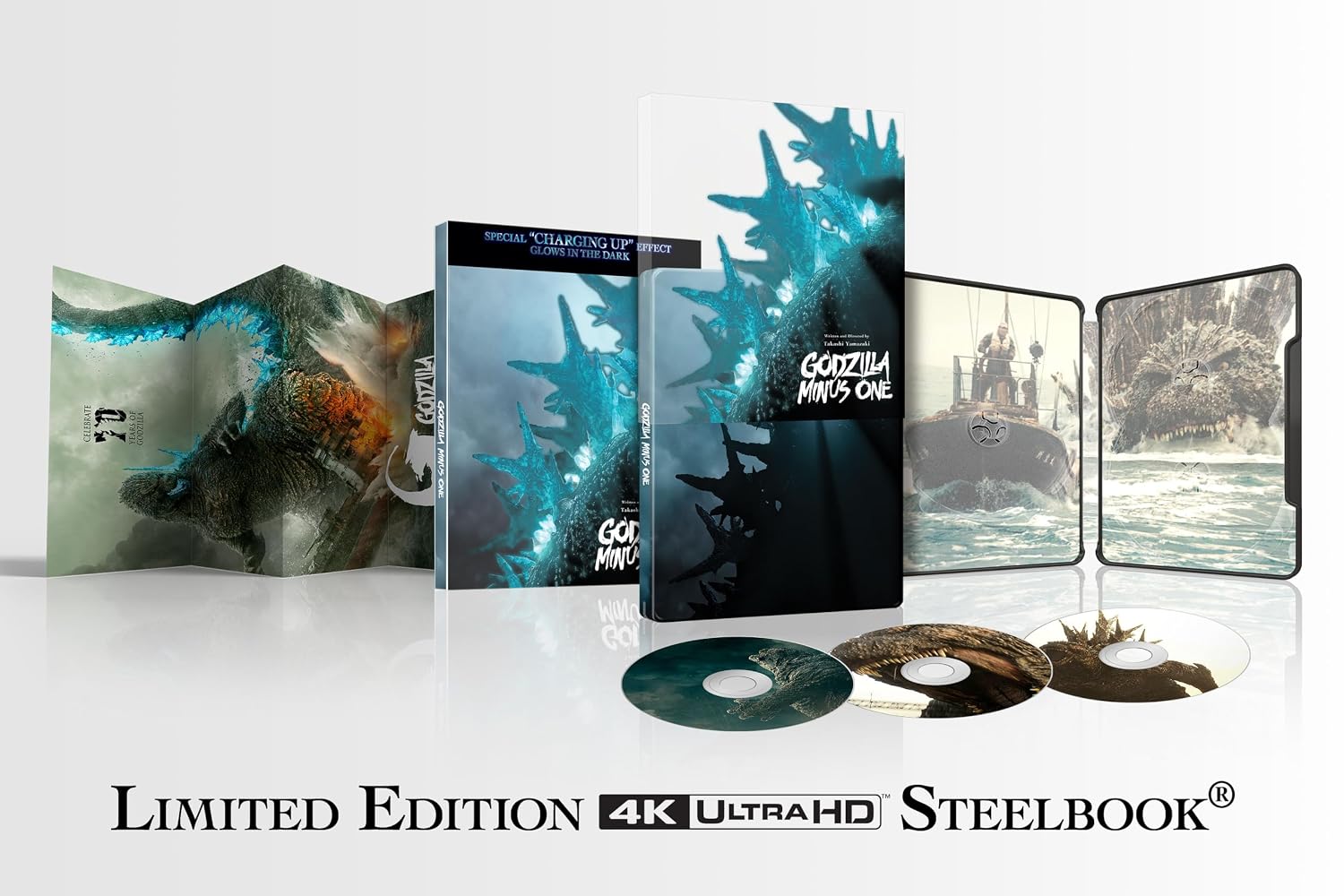 Godzilla Minus One - Limited Edition Steelbook (4K Ultra HD + Blu-ray) — package view 1