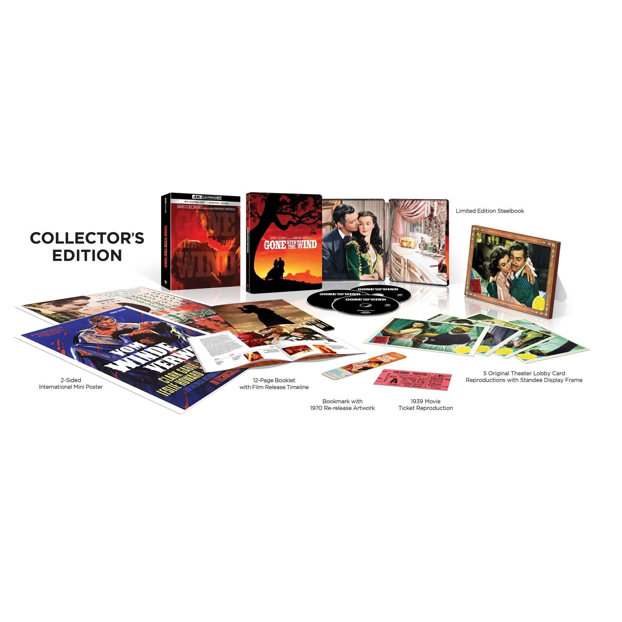 Gone With The Wind - Collector’s Edition Steelbook (4K Ultra HD + Digital) — physical product view 1