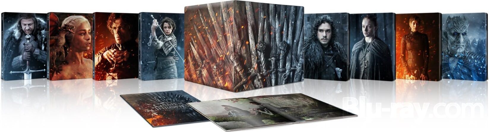Game of Thrones: The Complete Series - Limited Edition 8 Steelbook Library Case Collection (4K Ultra HD)