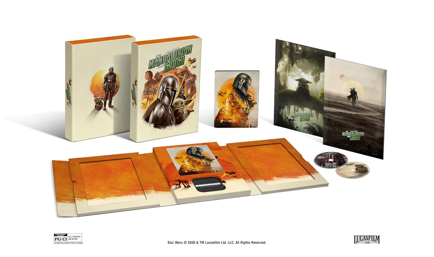 The Mandalorian and Grogu - Beskar Collector’s Edition Steelbook (4K Ultra HD + Blu-ray + Digital)