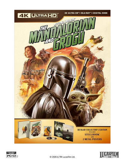 The Mandalorian and Grogu - Beskar Collector’s Edition Steelbook (4K Ultra HD + Blu-ray + Digital)