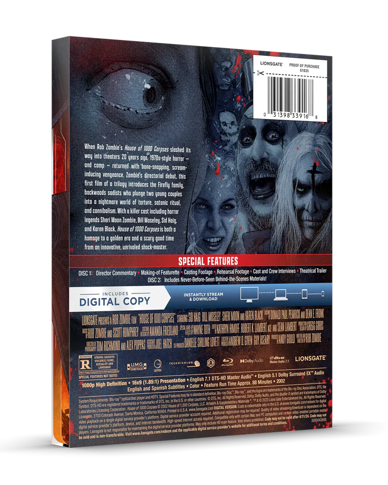 House of 1000 Corpses - Limited Edition Steelbook (Blu-ray + Digital)-6