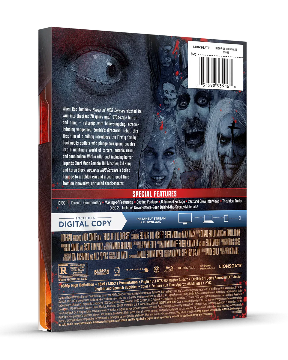House of 1000 Corpses - Limited Edition Steelbook (Blu-ray + Digital)-6