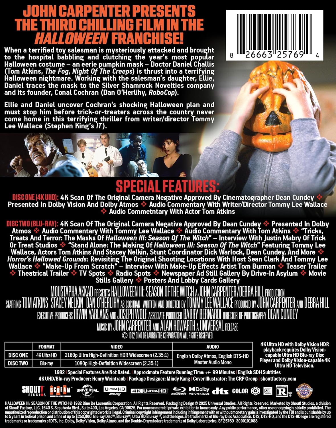 Halloween III: Season of the Witch (1982) Limited Edition Steelbook [4K Ultra HD + Blu-ray]-4