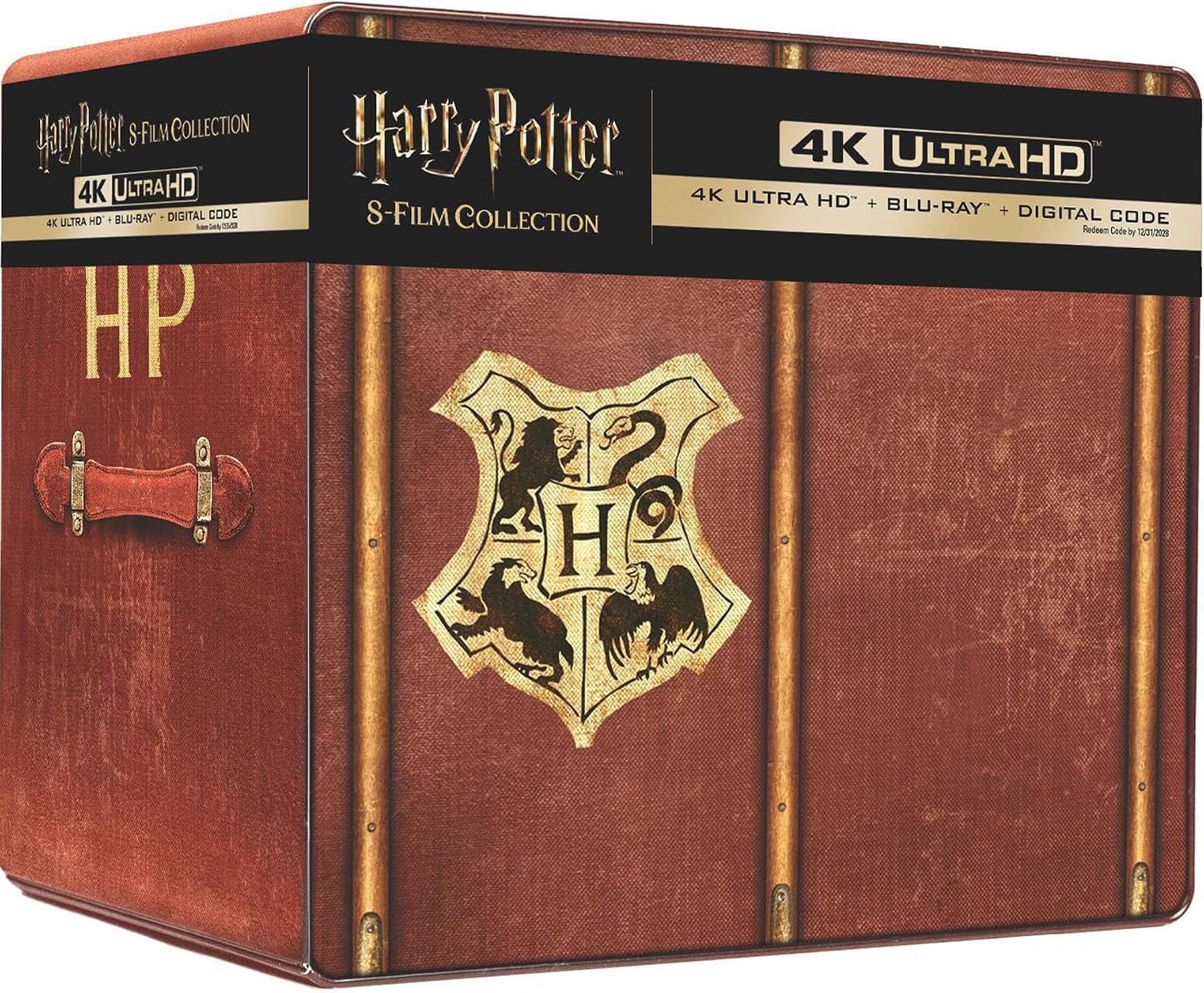 Harry Potter - Complete 8-Film Library Case Steelbook Collection (4K Ultra HD + Blu-ray + Digital)