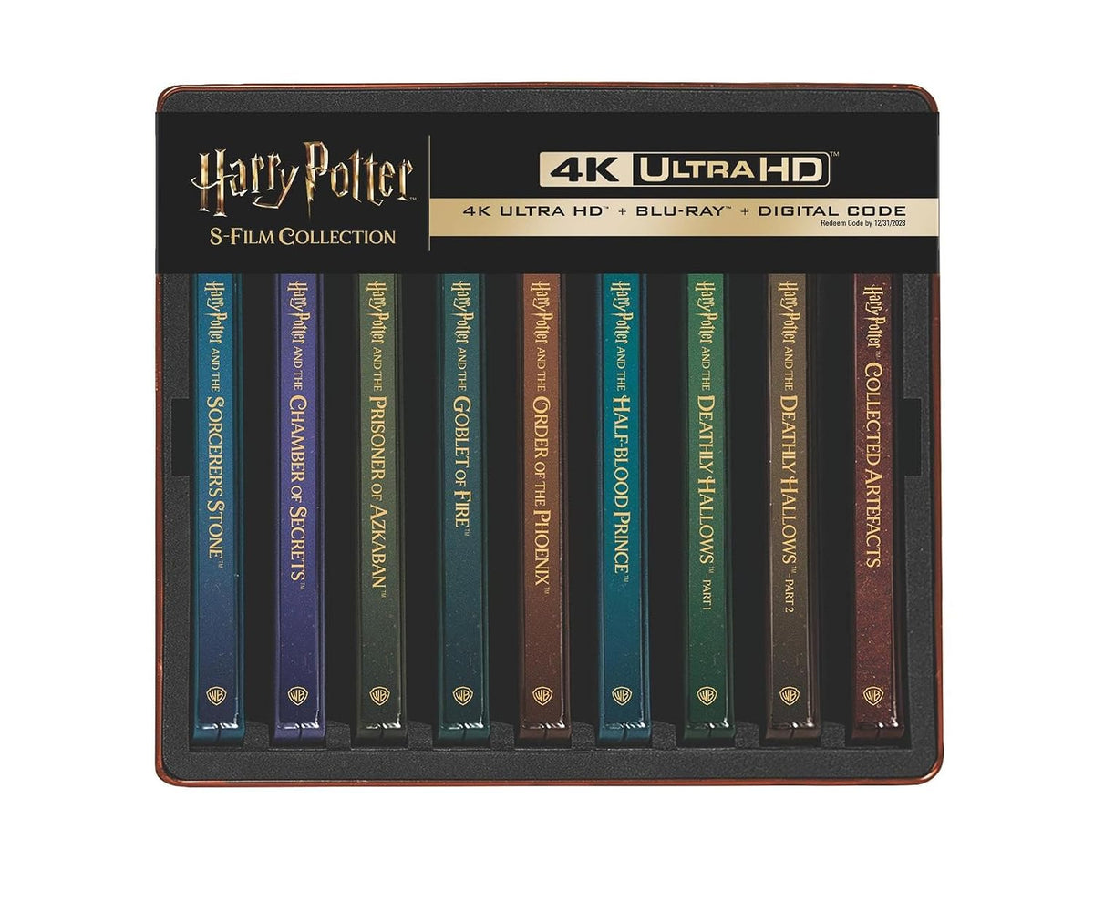 Harry Potter - Complete 8-Film Library Case Steelbook Collection (4K Ultra HD + Blu-ray + Digital)-3