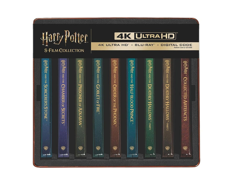 Harry Potter - Complete 8-Film Library Case Steelbook Collection (4K Ultra HD + Blu-ray + Digital)-3