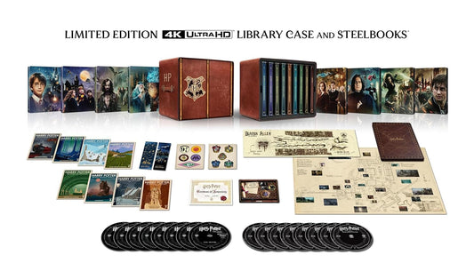 Harry Potter 8-Film Steelbook Library Case package