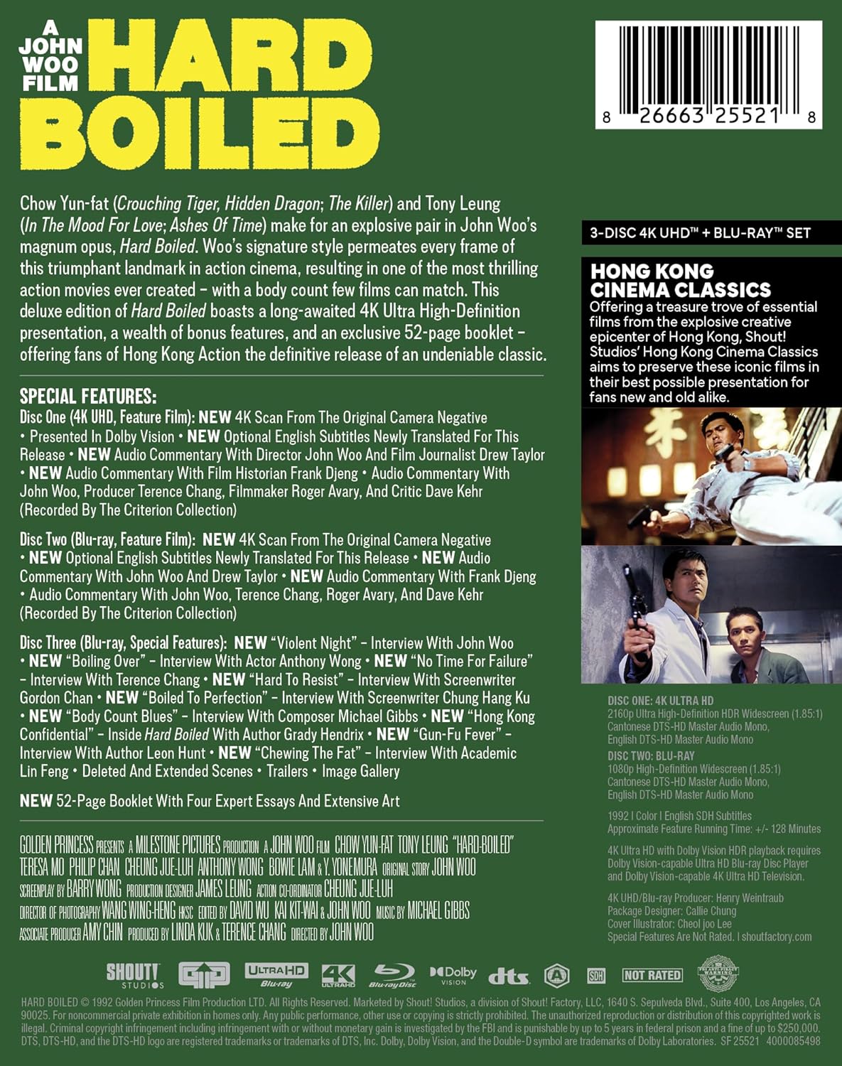Hard Boiled - Deluxe Limited Edition Slipcase (4K Ultra HD + Blu-ray)-3