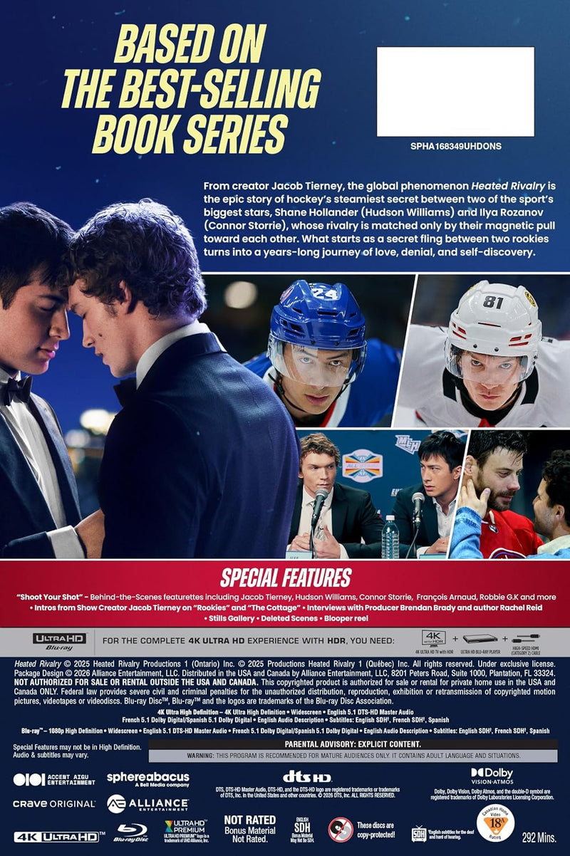 Heated Rivalry Collector's Edition back packaging