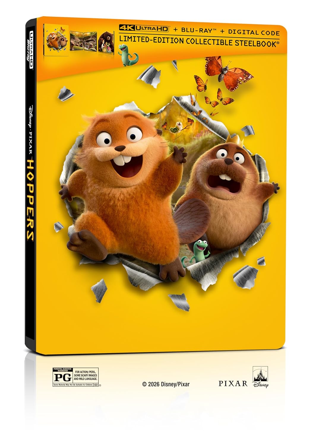 Hoppers - Limited Edition Steelbook (4K Ultra HD + Blu-ray + Digital)