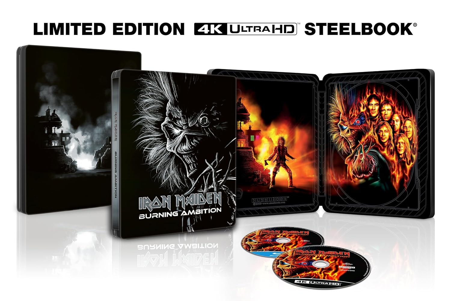 Iron Maiden: Burning Ambition - Limited Edition Steelbook (4K Ultra HD + Blu-ray)