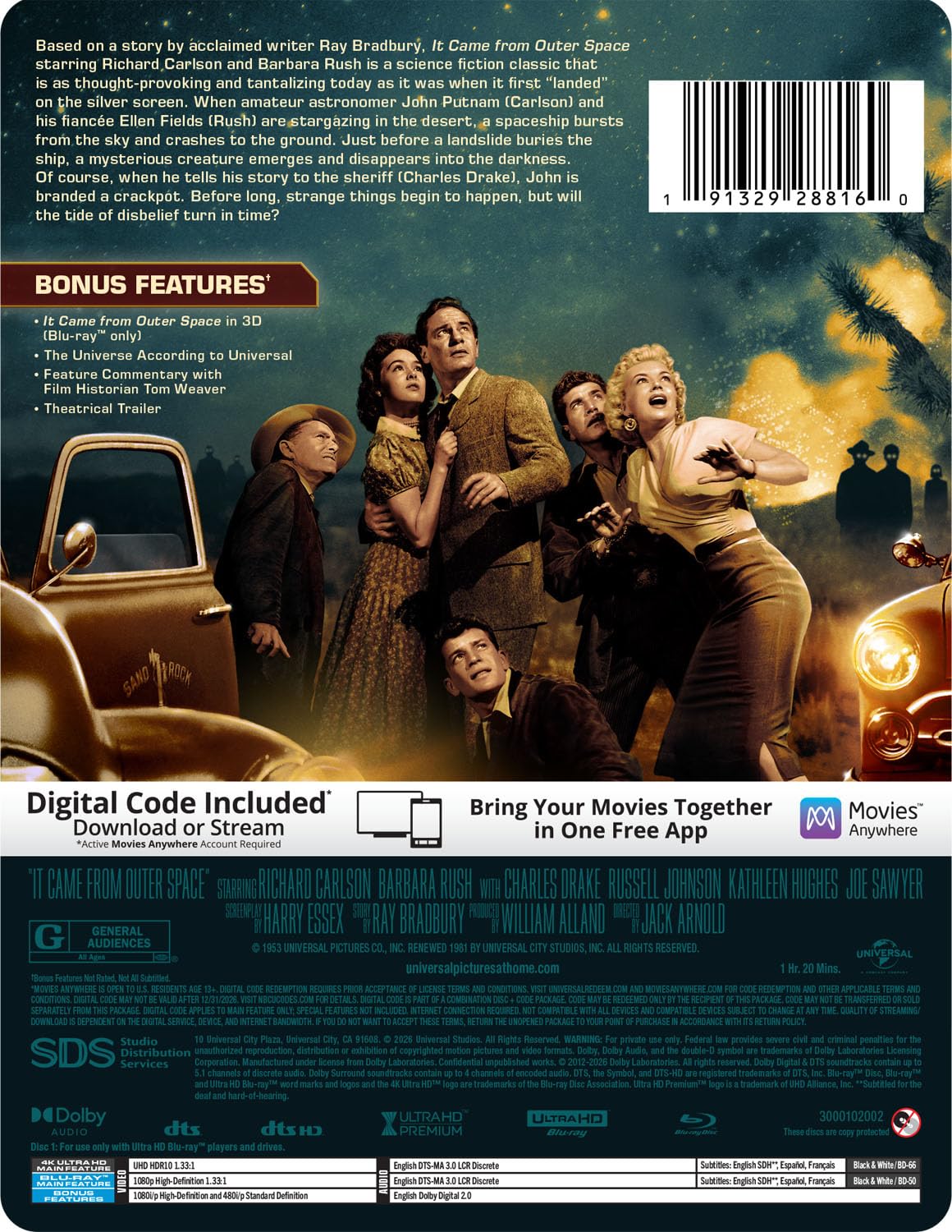 It Came From Outer Space - Limited Edition Steelbook (4K Ultra HD + Blu-ray + Digital)