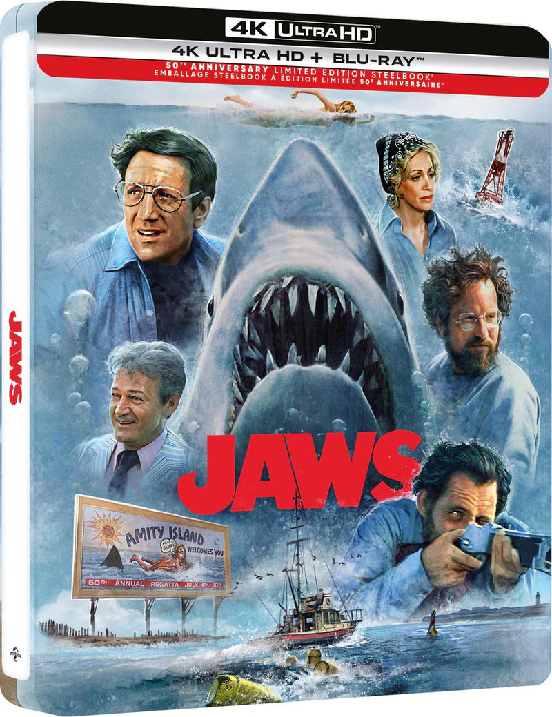 Jaws - 50th Anniversary Limited Edition Steelbook (4K Ultra HD + Blu-ray)-1