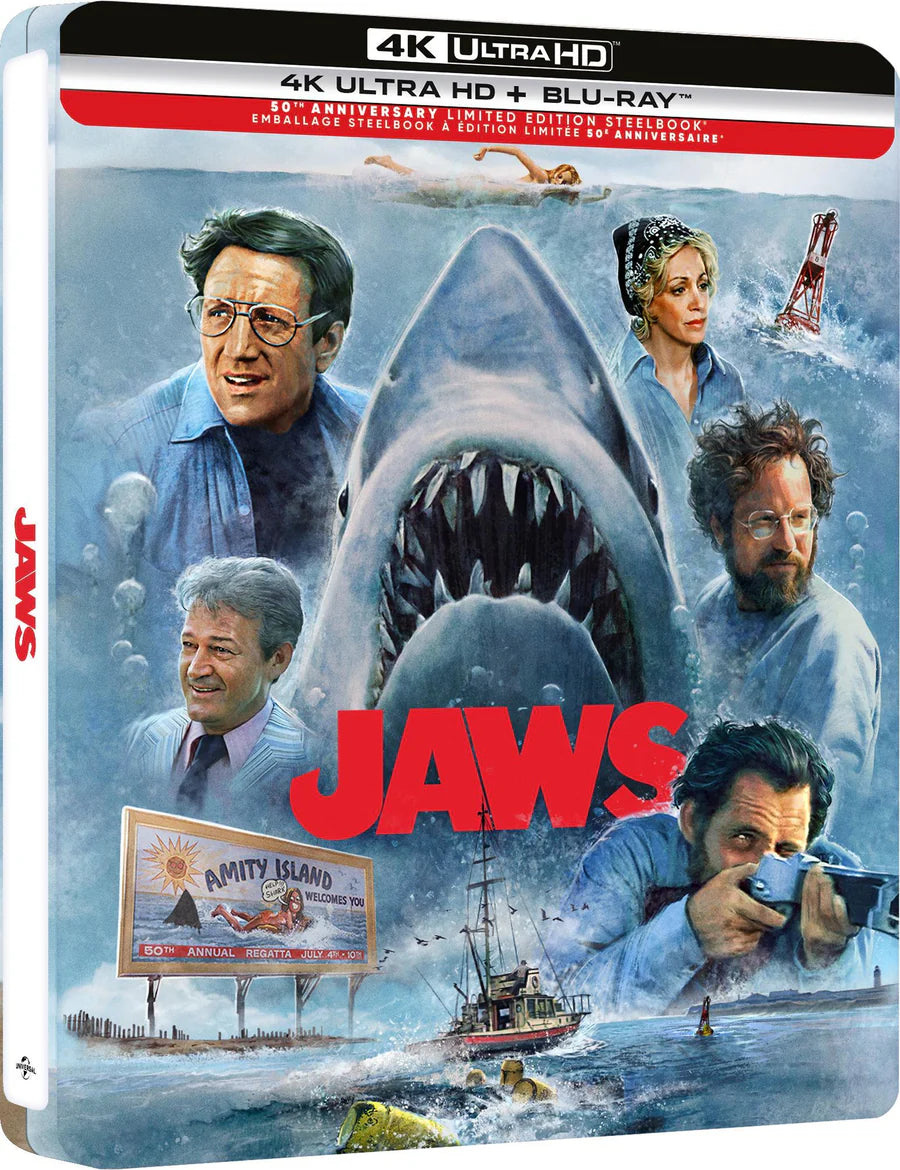 Jaws - 50th Anniversary Limited Edition Steelbook (4K Ultra HD + Blu-ray)