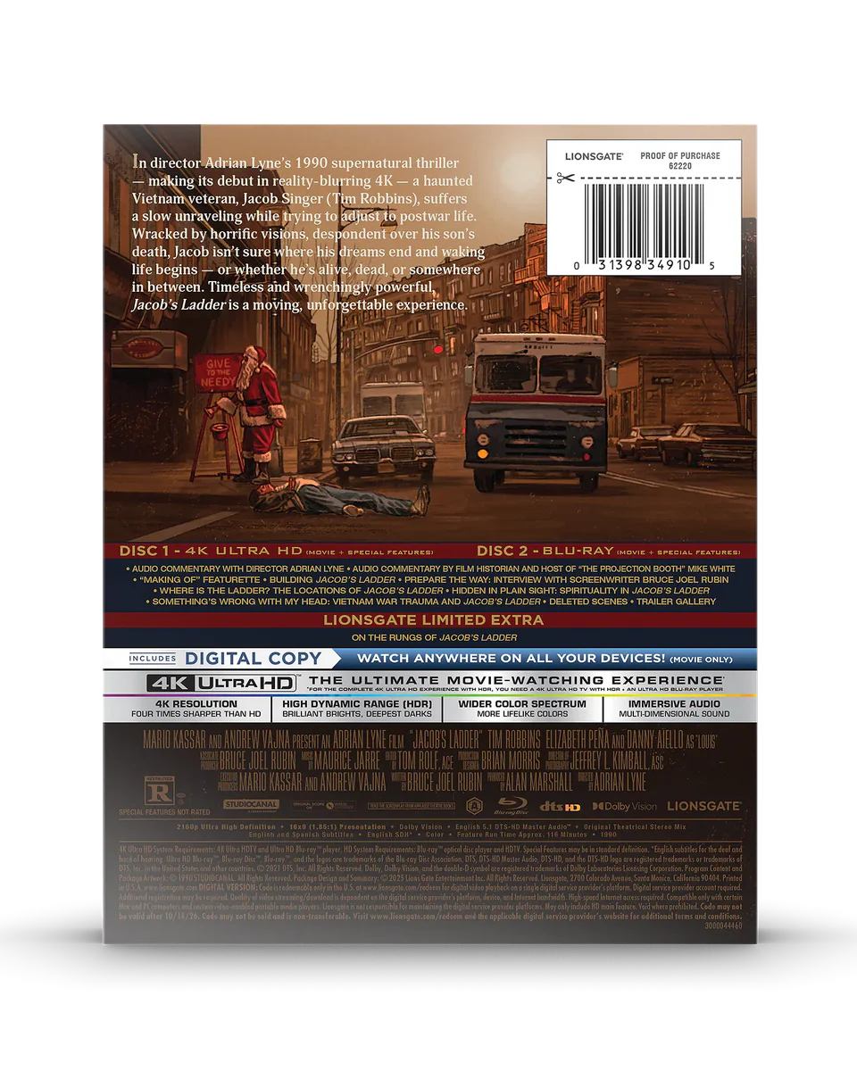 Jacob's Ladder - Limited Edition Steelbook (4K Ultra HD + Blu-ray + Digital)
