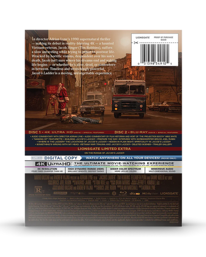 Jacob's Ladder - Limited Edition Steelbook (4K Ultra HD + Blu-ray + Digital)