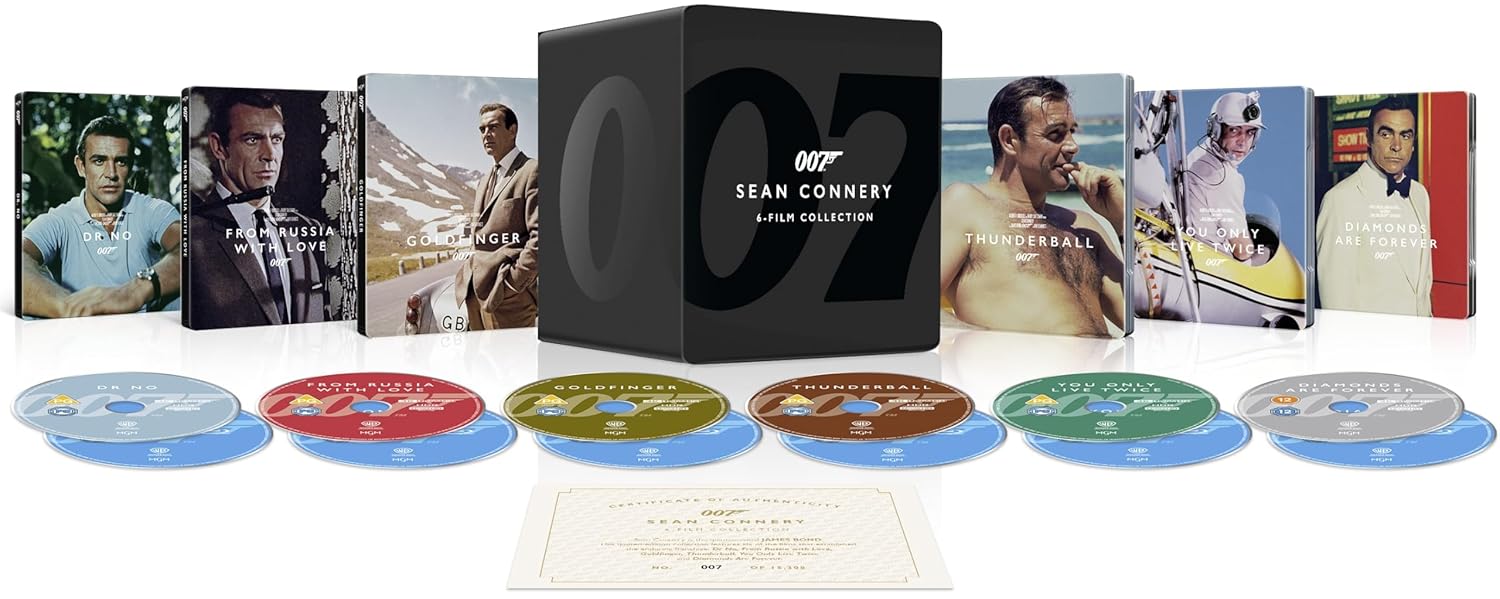 James Bond: Sean Connery 6-Film Steelbook Collection (4K Ultra HD + Blu-ray)