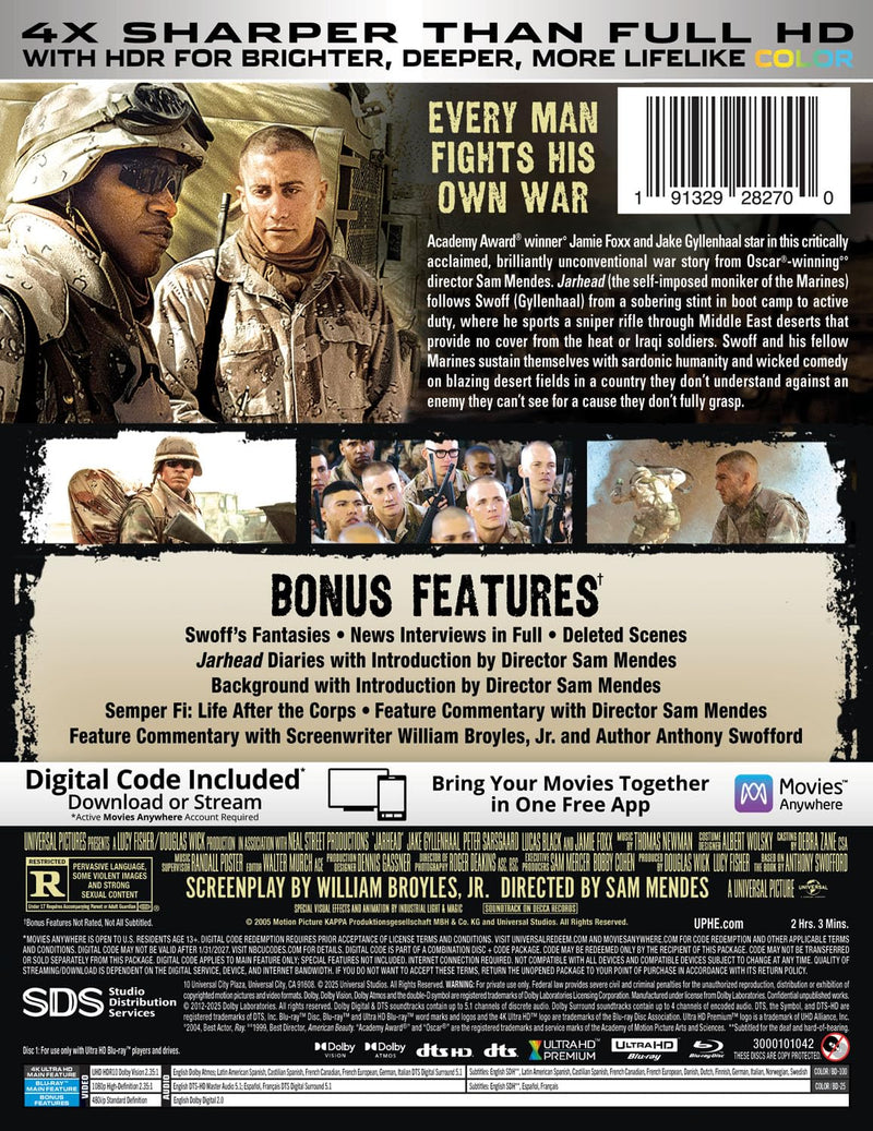 Jarhead - 20th Anniversary Limited Edition Steelbook (4K Ultra HD + Blu-ray + Digital)-5