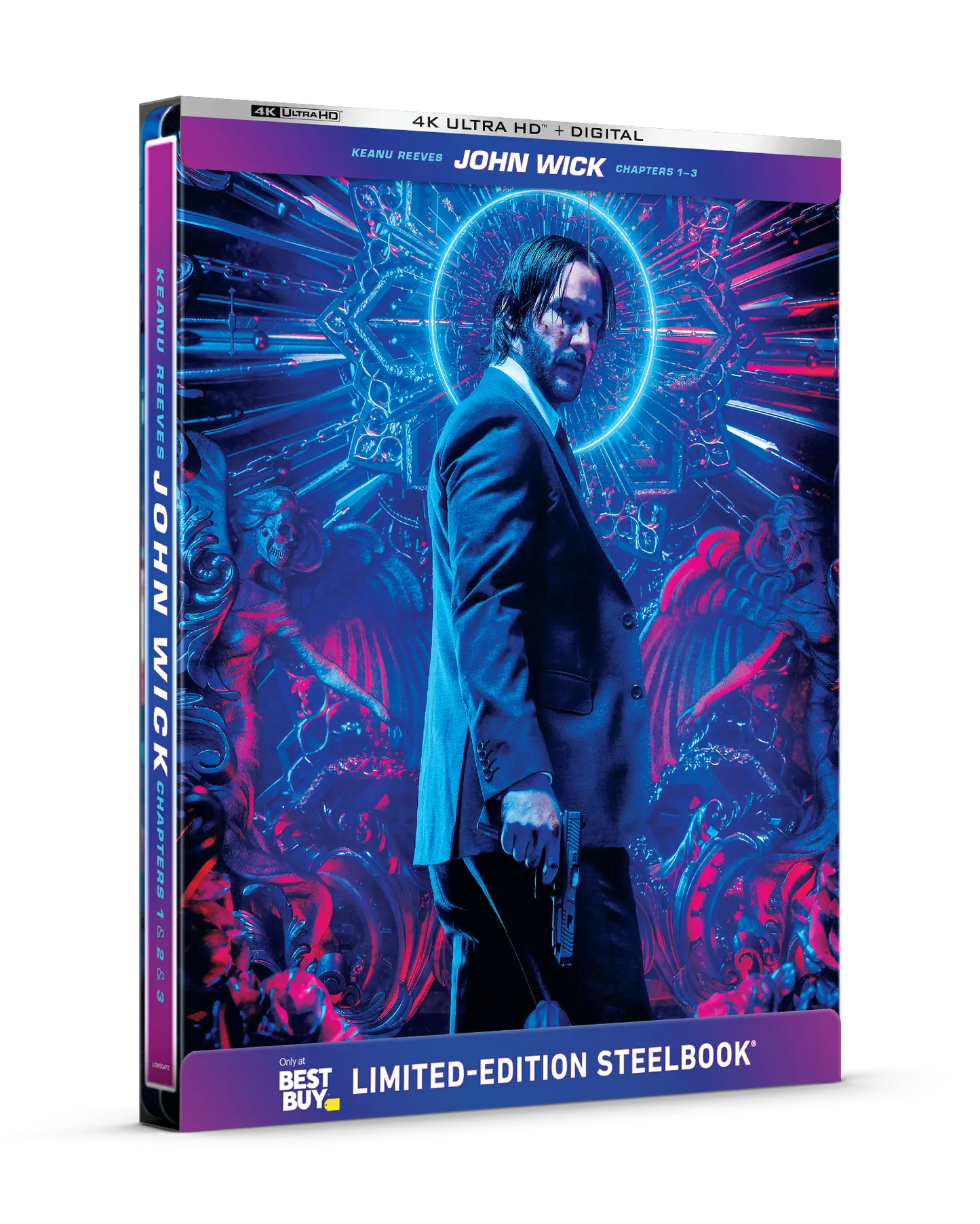 John Wick: Chapters 1–3 - Limited Edition Steelbook (4K Ultra HD + Digital) — product image 3