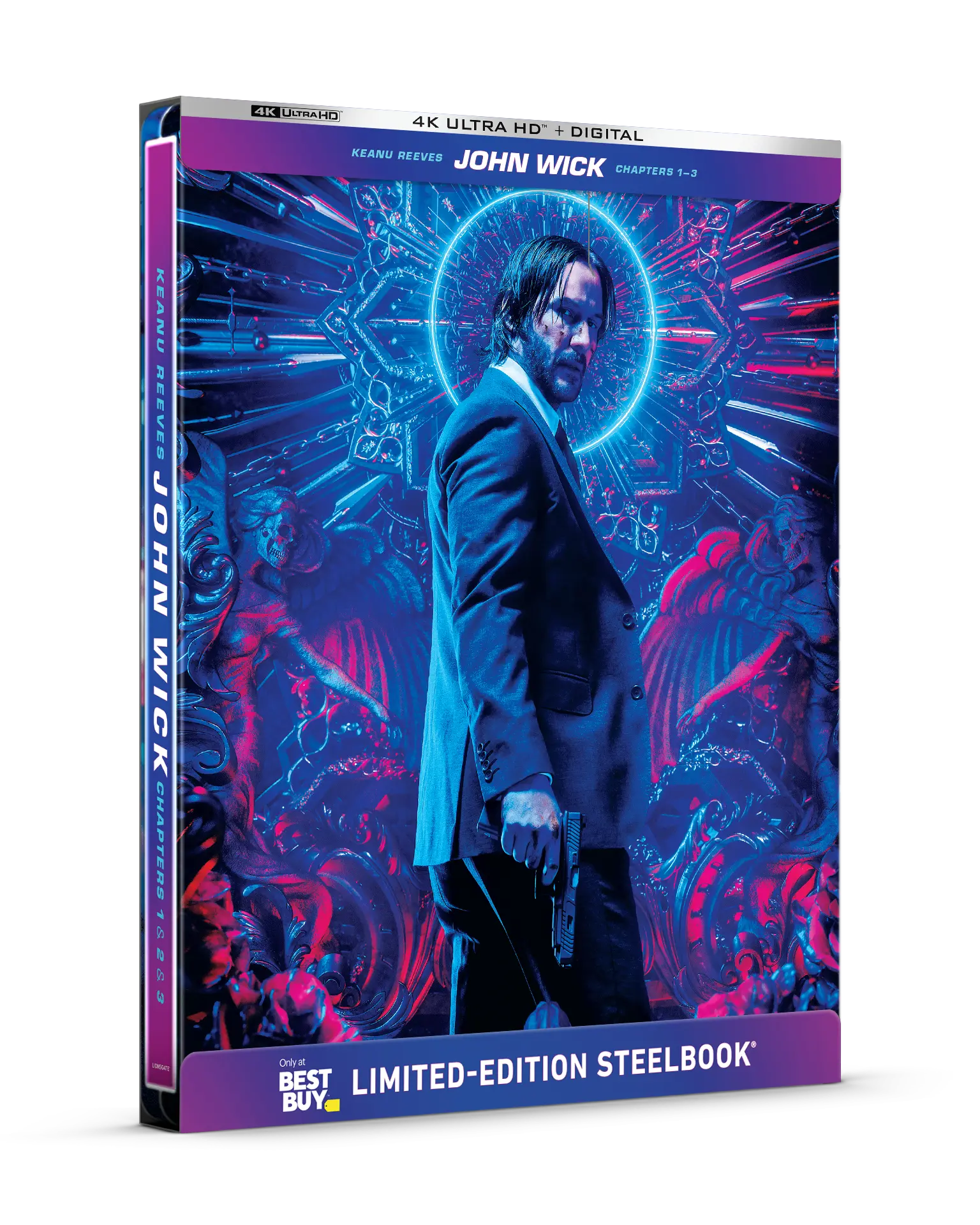 John Wick: Chapters 1–3 - Limited Edition Steelbook (4K Ultra HD + Digital) — product image 3