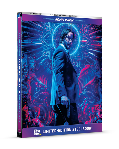 John Wick: Chapters 1–3 - Limited Edition Steelbook (4K Ultra HD + Digital) — product image 3