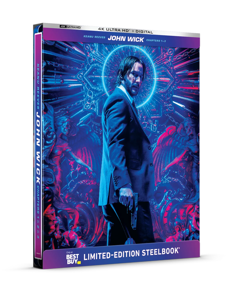 John Wick: Chapters 1–3 - Limited Edition Steelbook (4K Ultra HD + Digital) — product image 3