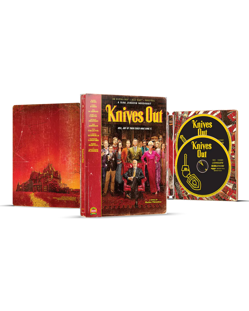 Knives Out - Limited Edition Steelbook (4K Ultra HD + Blu-ray + Digital)-1