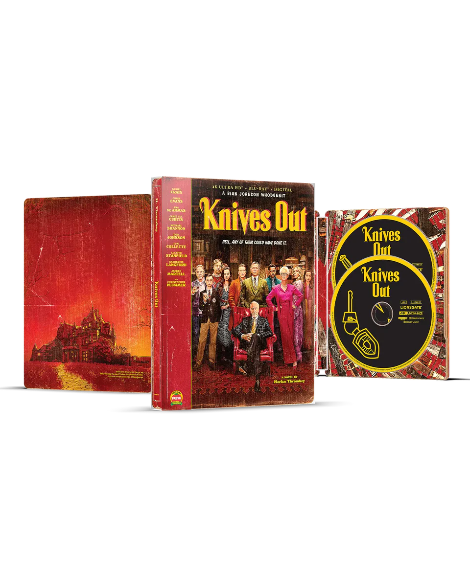 Knives Out - Limited Edition Steelbook (4K Ultra HD + Blu-ray + Digital)