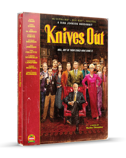 Knives Out - Limited Edition Steelbook (4K Ultra HD + Blu-ray + Digital)