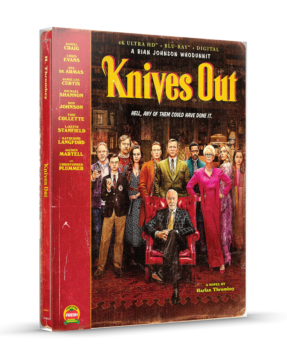 Knives Out - Limited Edition Steelbook (4K Ultra HD + Blu-ray + Digital)