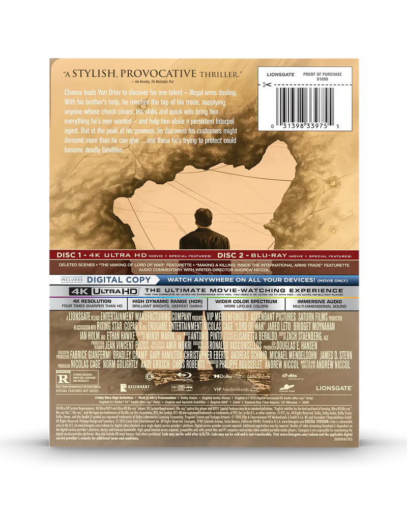 Lord of War - Limited Edition Steelbook (4K Ultra HD + Blu-ray + Digital)-3