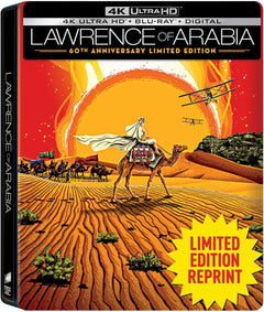 Lawrence of Arabia: 60th Anniversary Limited Edition Steelbook (4K Ultra HD + Blu-ray + Digital) - Used-1