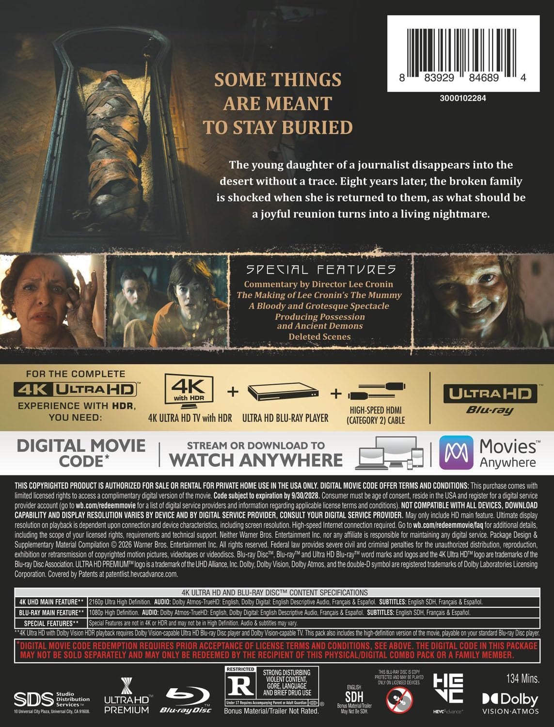 Lee Cronin's The Mummy - Limited Edition Steelbook (4K Ultra HD + Blu-ray + Digital)-3