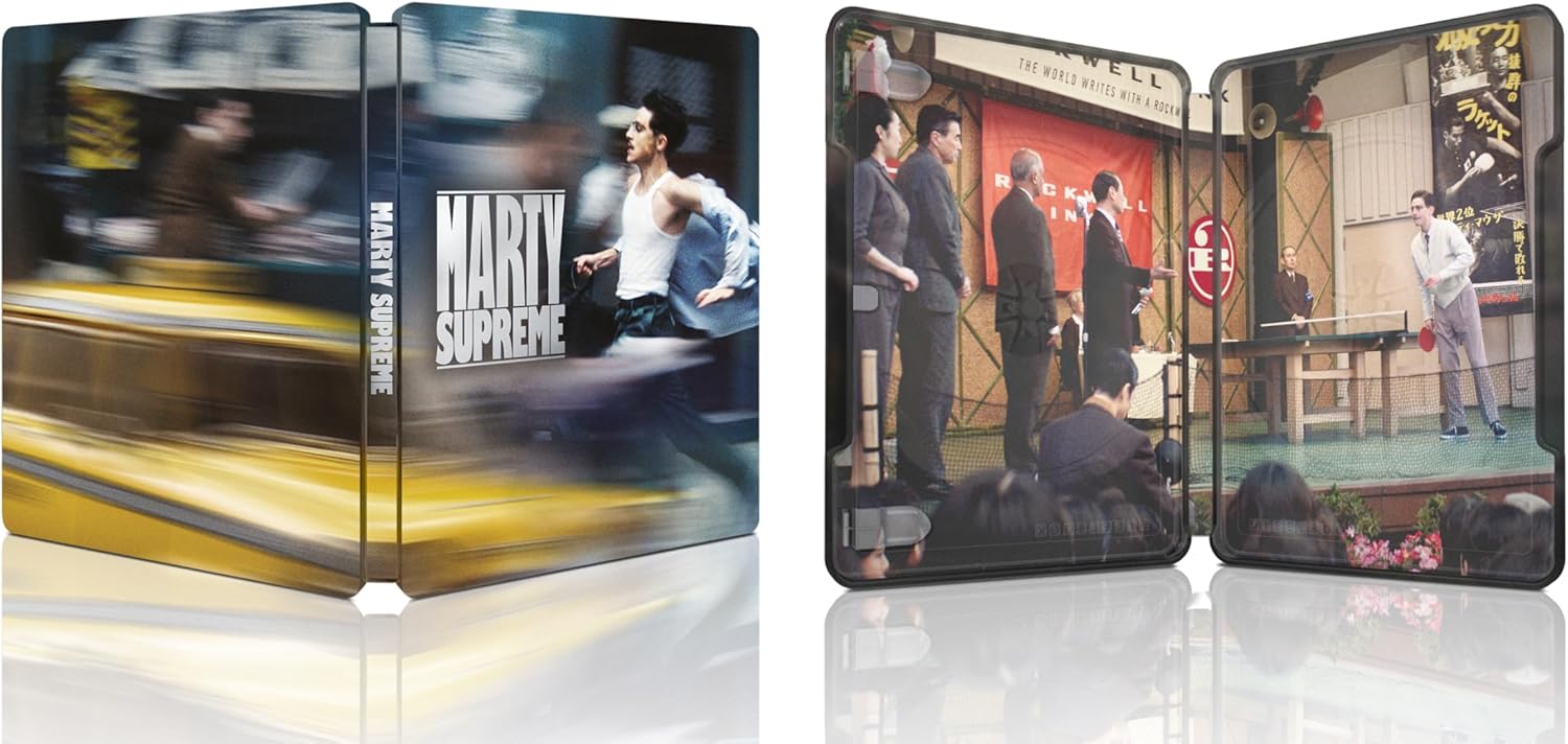 Marty Supreme - Limited Edition Steelbook + Collectible Cards (4K Ultra HD + Blu-ray)