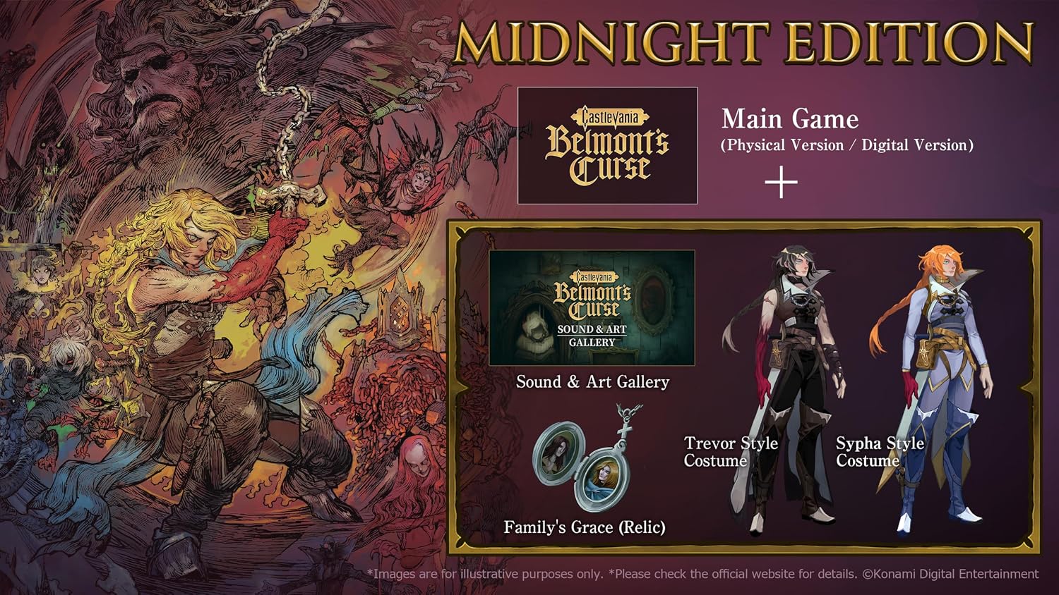 Castlevania: Belmont’s Curse - Midnight Edition Steelbook Bundle