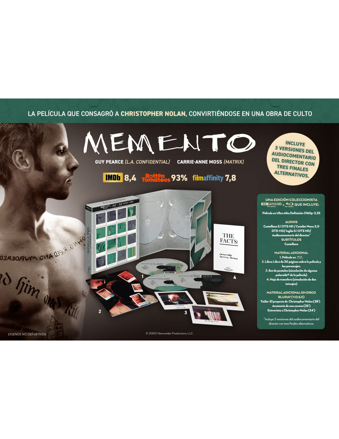 Memento - Collector's Edition (4K Ultra HD + Blu-ray)-3