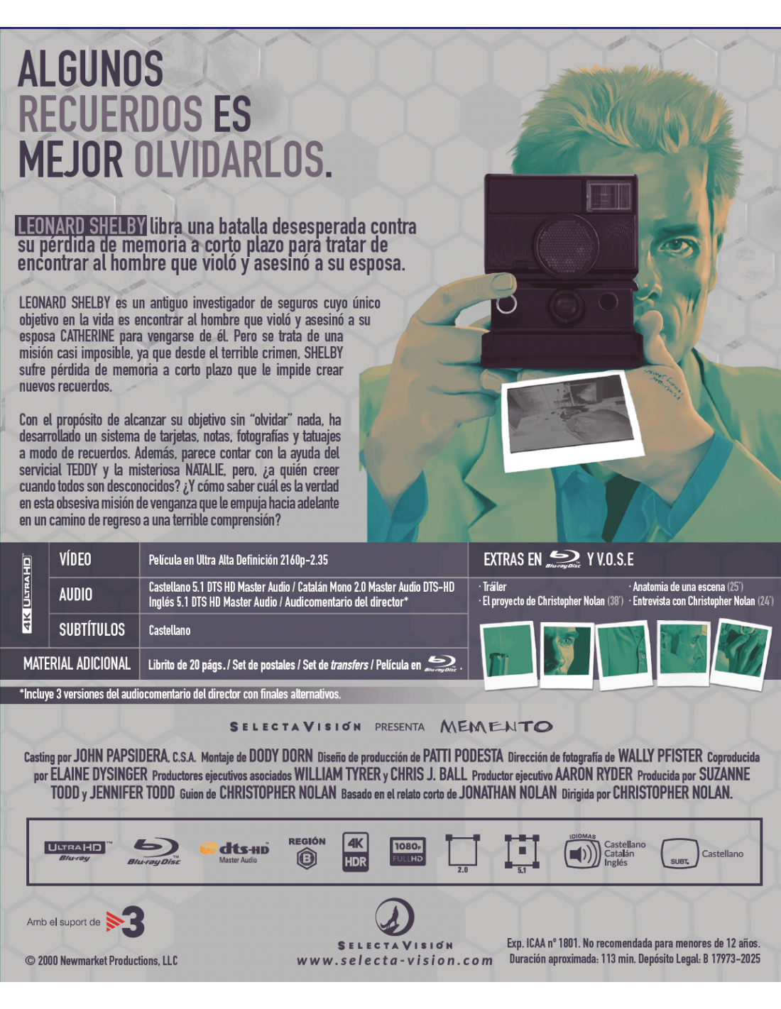 Memento - Collector's Edition (4K Ultra HD + Blu-ray)-4