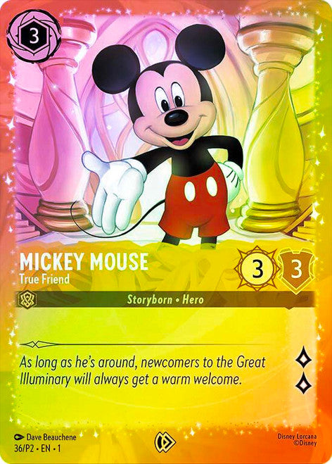 Disney Lorcana - Mickey Mouse - True Friend (Puzzle Promo) #36 - Holofoil