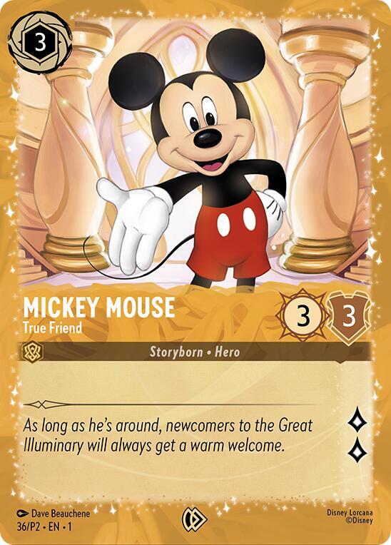 Disney Lorcana - Mickey Mouse - True Friend (Puzzle Promo) #36 - Holofoil