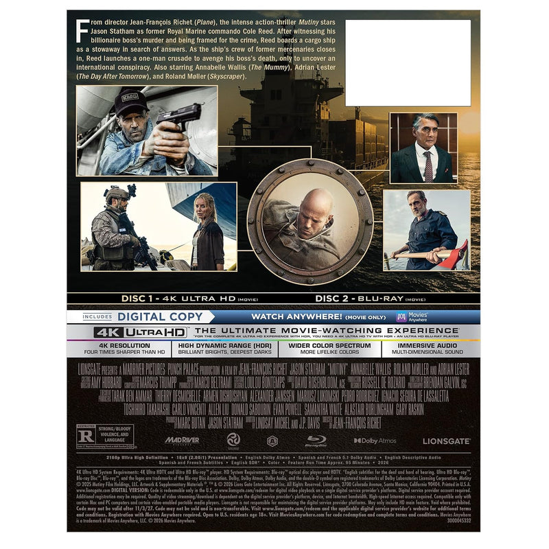 Mutiny - Limited Edition Steelbook (4K Ultra HD + Blu-ray + Digital)-3