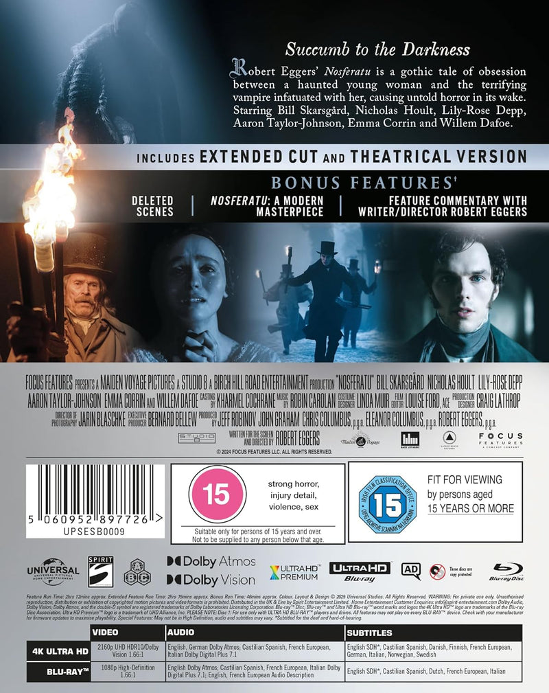 Nosferatu - Limited Edition Steelbook (4K Ultra HD + Blu-ray)-2