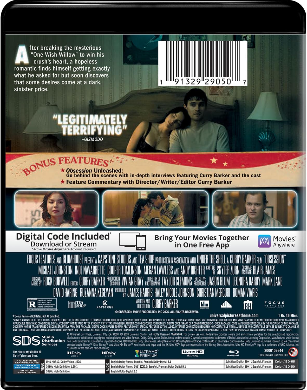 Obsession - Collector's Edition (4K Ultra HD + Blu-ray + Digital)