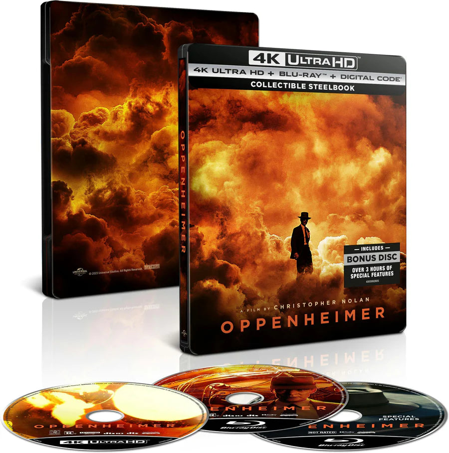Oppenheimer - Limited Edition Collectible Steelbook (4K Ultra HD + Blu-ray + Digital)