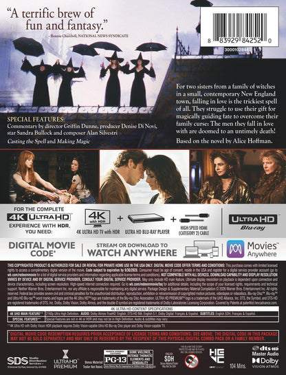 Practical Magic - Limited Edition Steelbook (4K Ultra HD + Digital)