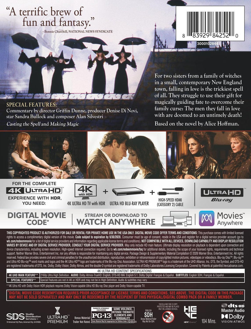Practical Magic - Limited Edition Steelbook (4K Ultra HD + Digital)-2