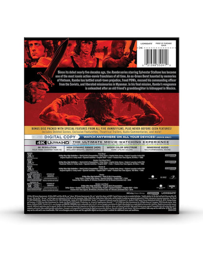 Rambo: The Complete Collection (4K Ultra HD + Digital)