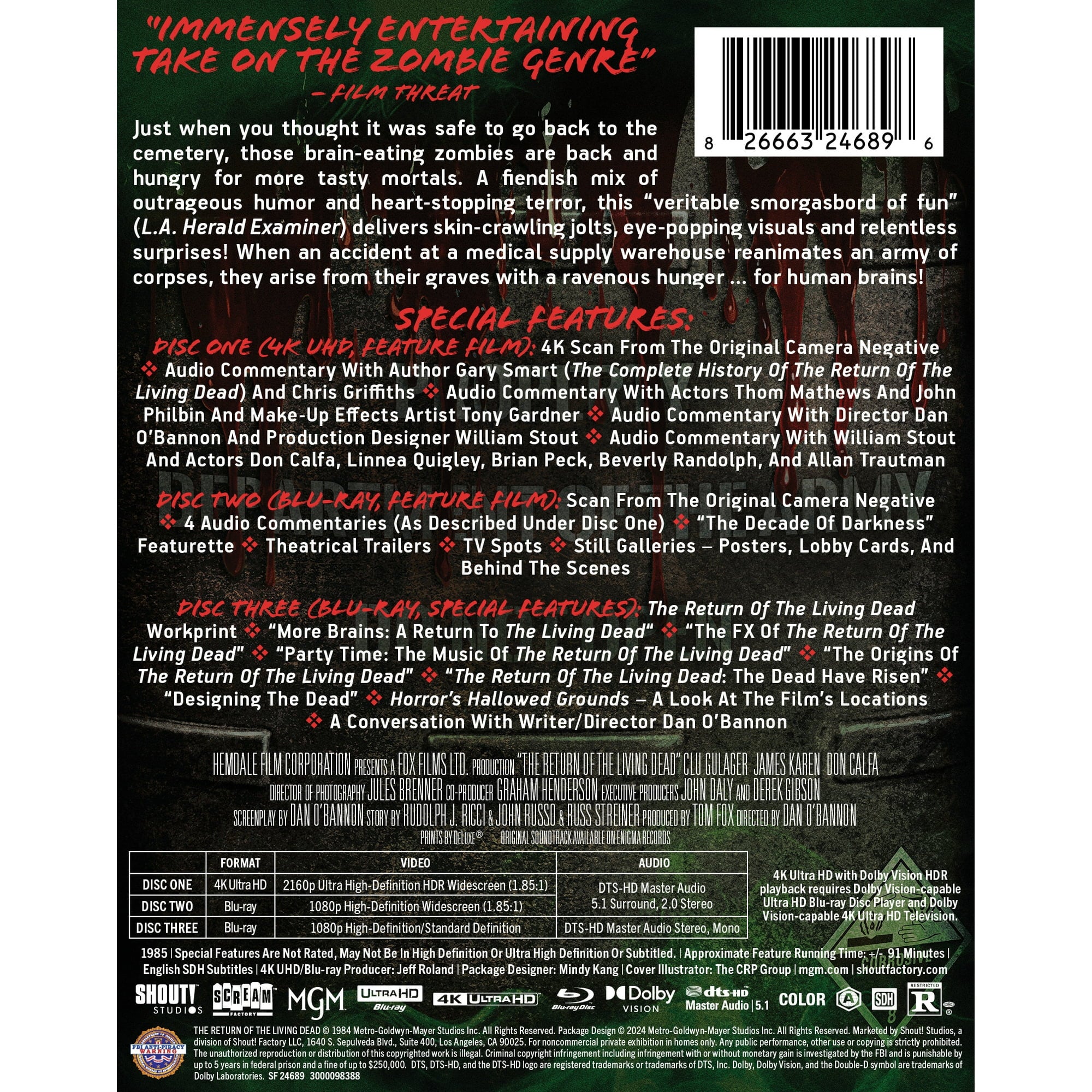 The Return of the Living Dead - Steelbook (4K Ultra HD + Blu-ray + Digital)-3