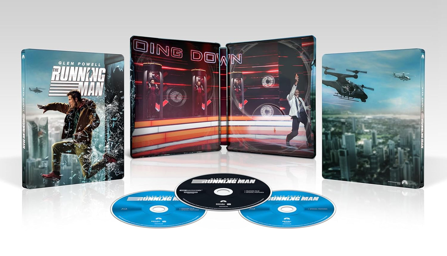 The Running Man (2025) - Limited Edition Steelbook (4K Ultra HD + Blu-ray + Digital)