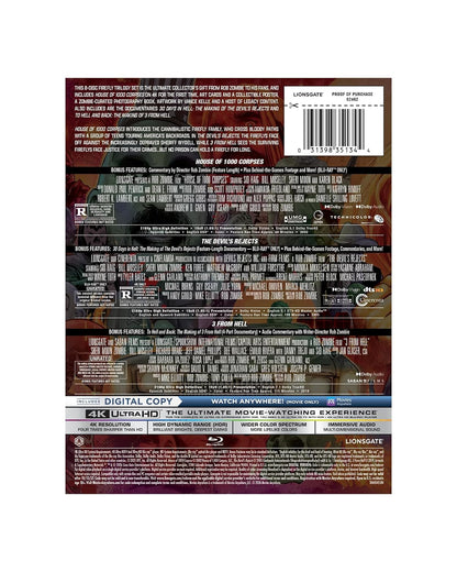 Rob Zombie's Firefly Trilogy - House of 1000 Corpses/The Devil's Rejects/3 From Hell (4K Ultra HD +Blu-ray + Digital)